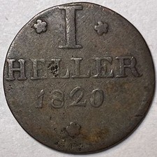1820 Frankfurt 1 Heller Very