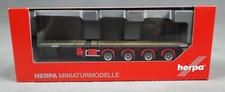 HERPA 076203-008 H0,1:87 LKW-Auflieger, Teletrailer (4-achs) eisengrau - NEUWARE
