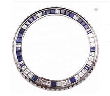 Diamanten Saphire Edelstahl Lünette für Rolex GMT 2 Badman Badgirl