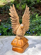 Holzfigur Adler Echtholz