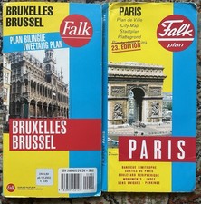 2x Falk City Map Plan de Ville