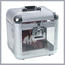 DJ Platten-Koffer, ALU 75/25 abgerundet, transparent, acryl, NEU Record-Case