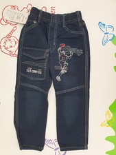 Jeans Hose für Jungen Basketball Tiger Drache Größe 98/104