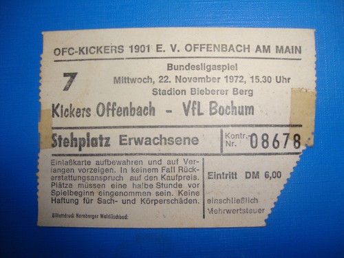 Ticket ofc kickers - 72/73,
