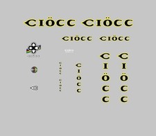 CIOCC bicycle decals, Transfer, Sticker N.1