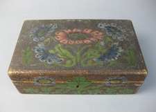 Holzschatulle mit Stempel