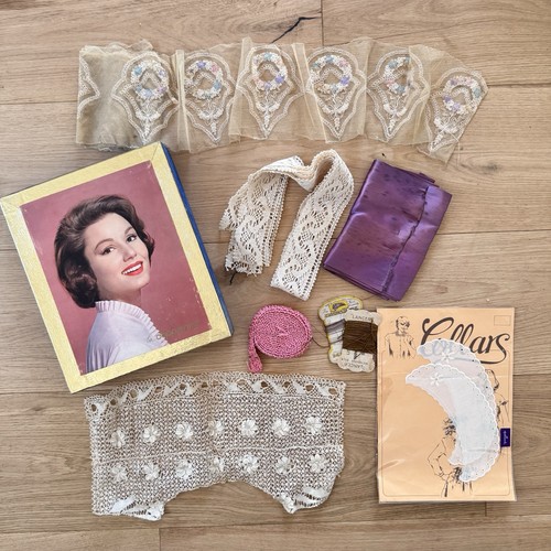 Vintage spitzenborte sortiert - spitzenborte,
