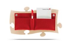 Country Living Puzzle- Rahmen aus Holz natur Organizer rot