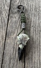 Schlüsselanhänger Raben Biker Harley Rune Odal Odin Hugin Munin Paracord J 5.12