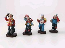 4 Clowns aus Keramik,  Clown