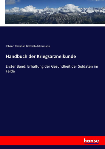 Handbuch der kriegsarzneikunde - handbuch,