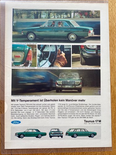 Ford taunus 17m motoren - taunus, v-motoren