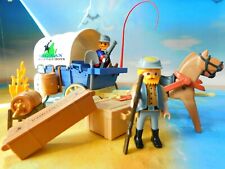 Südstaatler mit Planwagen Pferde Ladung - Playmobil - Western 06