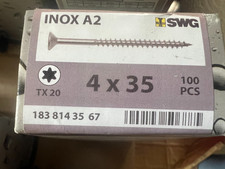 SWG Edelstahl Holzschrauben 4x35mm seko 100St Rostfrei  / KuRegD
