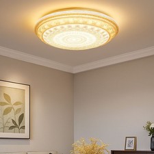 Deckenleuchte Wohnzimmerlampe Flurleuchte LED Antik blau bunt CCT rund D 39 cm