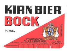 Bieretikett Brauerei Andres