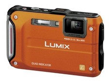 Panasonic Digitalkamera Lumix FT4 Wasserdicht Sunrise Orange DMC-FT4-D