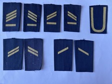 Konvolut Rangabzeichen Schulter-Klappen Marine  gold/blau