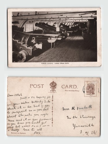 Postkarte hms victory lower - hms,
