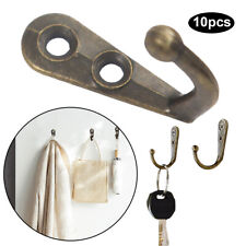 10x SET VINTAGE WANDHAKEN MIT SCHRAUBEN Retro Kleiderhaken Garderobenhaken Antik