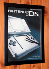 2005 Nintendo DS NDS Rare Small Promo Poster / Ad Page Framed