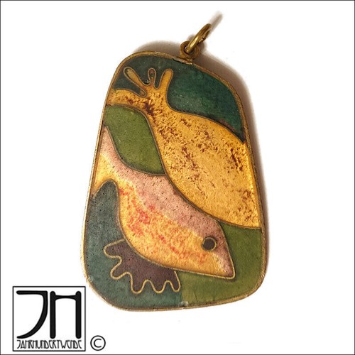 Emaille anhänger fische - emaille,