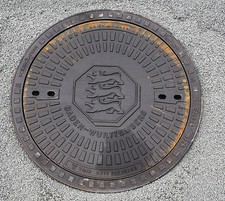 Gully Kanaldeckel Schachtdeckel Motiv Baden-Württemberg Klasse A15.50