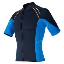 DE ranrann Herren Neoprenanzug Top 1.5mm Kurzarm Tauchjacke Mit Reißverschluss 