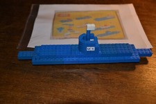 Lego 50er U-Boot gebaut nach Bild aus Legoheft vintage 50s U1 Boat