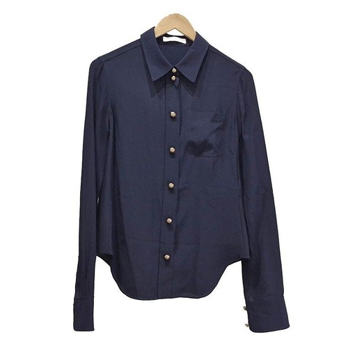 Chloe navy seidenbluse - chloe,