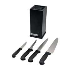 AMC Power Collection Messerblock mit 4 Messern – Schwarz
