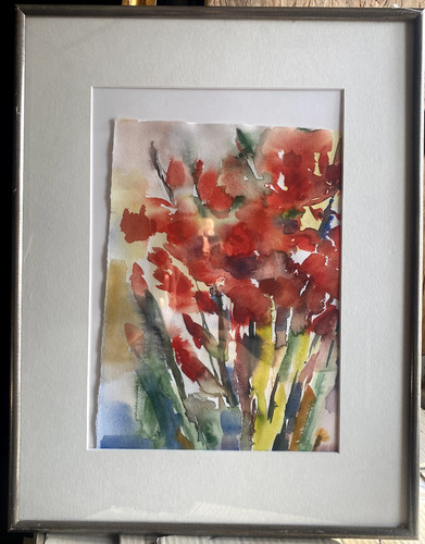 Aquarell 1960 iris - um,
