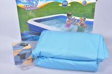 Pool 305x183x56cm Schwimmbecken 1.161L Garten Planschbecken Kinder quadratisch