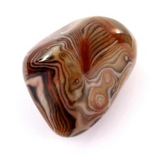 Streifen Achat - Botswana Trommelstein Ø 79 mm AAA- Qualität Handschmeicherl 564