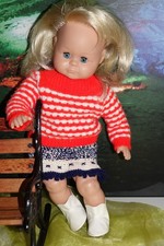 Vintage  Schildkröt  Schlummerle  Puppe ca.40cm  Stoffkörper  Schlafaugen   TOP