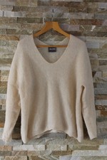 MOS MOSH Strickpullover/Wollpullover S/M/L 36/38/40/42 Stretch creme Alpaka