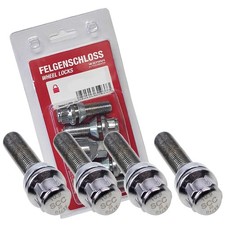 Felgenschloss Kegelbund 60° M12x1,25 42mm für Fiat Barchetta Cinquecento Panda V