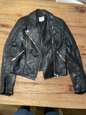 Pimkie Lederjacke Schwarz Größe Gr. S 36/38