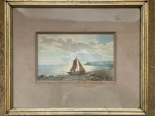 Feines aquarell segelboot - feines,