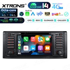 Für BMW E39 Autoradio Android 14 8-Kern 4G+64G 7 Zoll GPS Navi CarPlay Global 4G