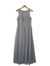 LAONA Abendkleid Damen Kleid Gr. DE 40 hellgrau Elegant