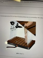 Gartendusche Bodendusche Schlauchanschluss 1/2" eckig 70x55 cm Aluminium weiß