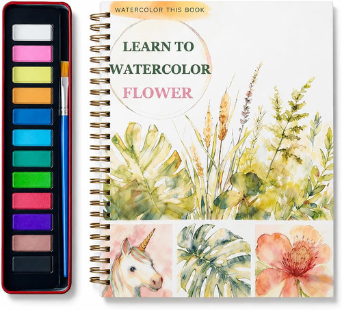 Aquarell malbuch set - malbuch, 12