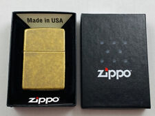ZIPPO Antique Brass Messing Feuerzeug neu in Box - 60001567