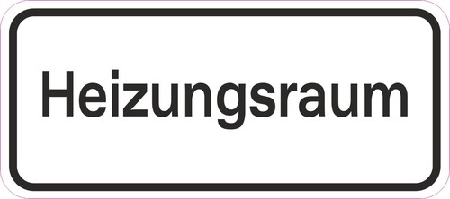Aufkleber heizungsraum - aufkleber,