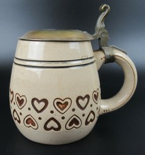 Jugendstil Steinzeug Bierkrug