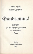Arno Holz Oskar Jerschke