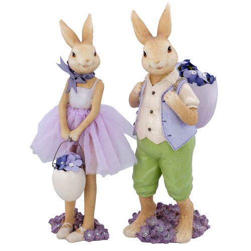 Osterhasen paar stehend groß - osterhasen,
