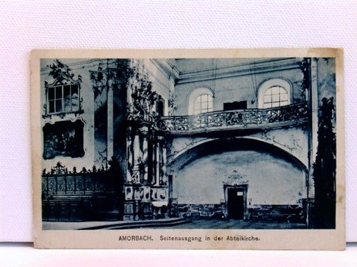 Amorbach seitenausgang in - ak, amorbach,