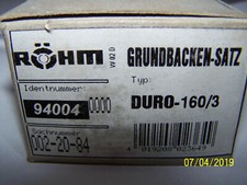 Drehfutter,Duro ,Röhm,Grundbacken,160mm Drehfutter,3teilig,1 Satz